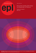 Europhysics Letters